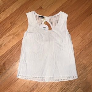 Kookai NWT❗️Eyelet Tank Open Button Back